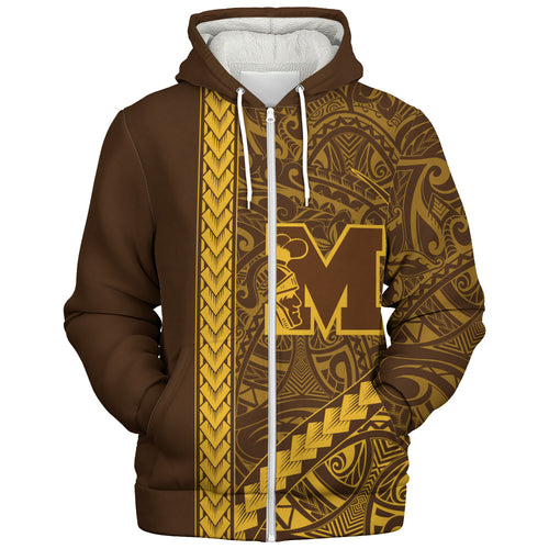 Mililani High School Sherpa Hoodie Tribal Polynesian Pride Style