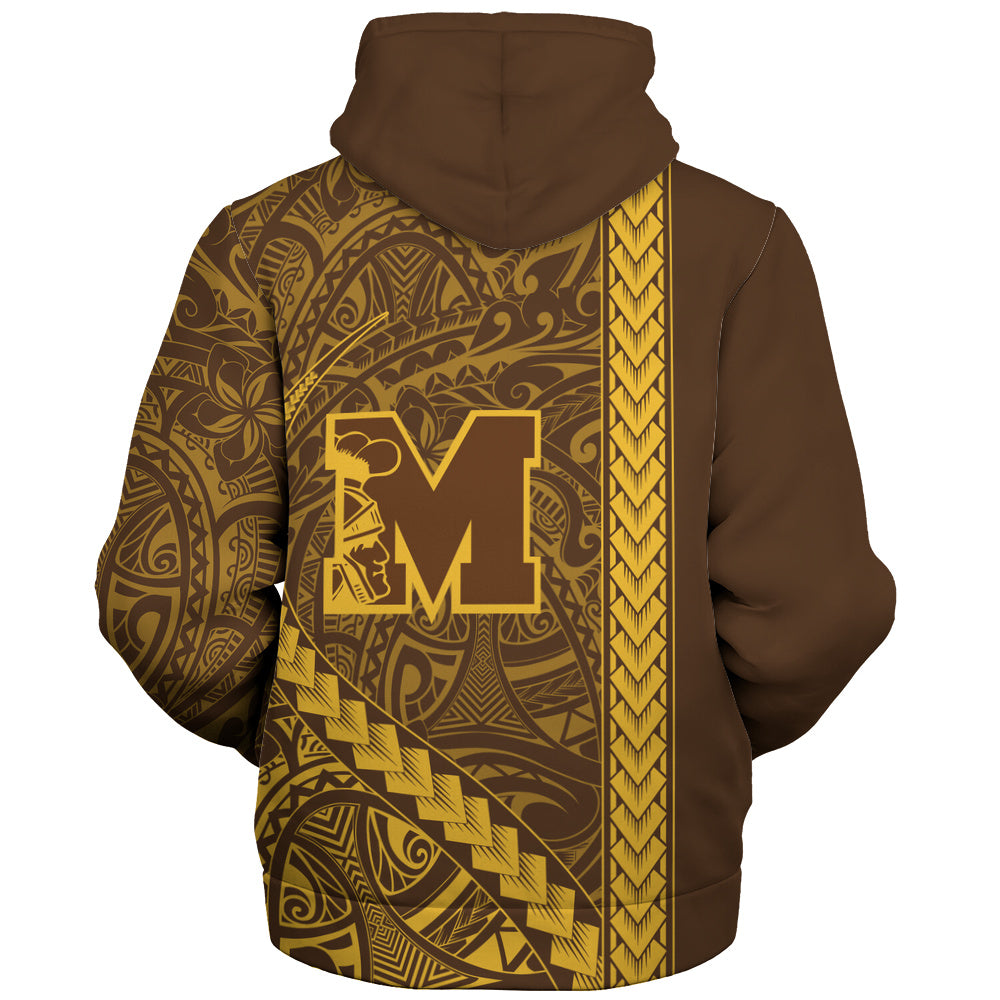 Mililani High School Sherpa Hoodie Tribal Polynesian Pride Style