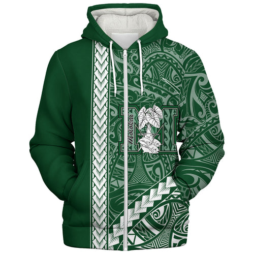 Molokaʻi High School Sherpa Hoodie Tribal Polynesian Pride Style