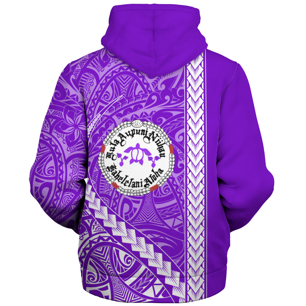 Ni'ihau High and Elementary School Sherpa Hoodie Tribal Polynesian Pride Style