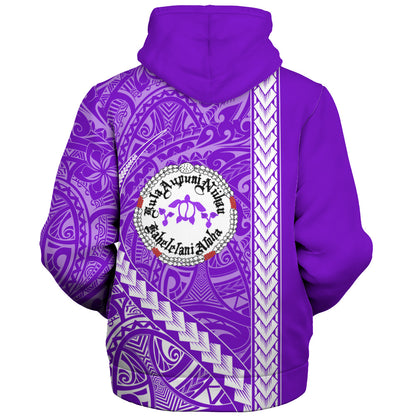 Ni'ihau High and Elementary School Sherpa Hoodie Tribal Polynesian Pride Style