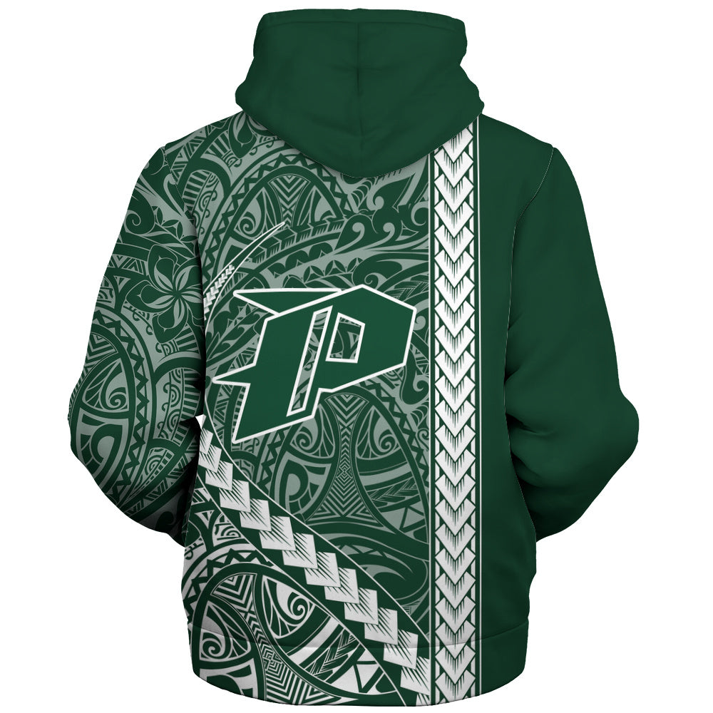 Pahoa High and Intermediate School Sherpa Hoodie Tribal Polynesian Pride Style