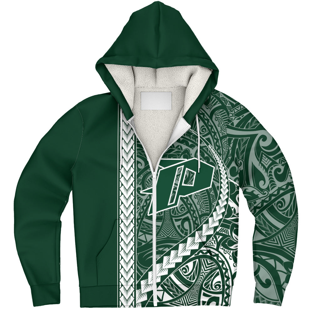 Pahoa High and Intermediate School Sherpa Hoodie Tribal Polynesian Pride Style