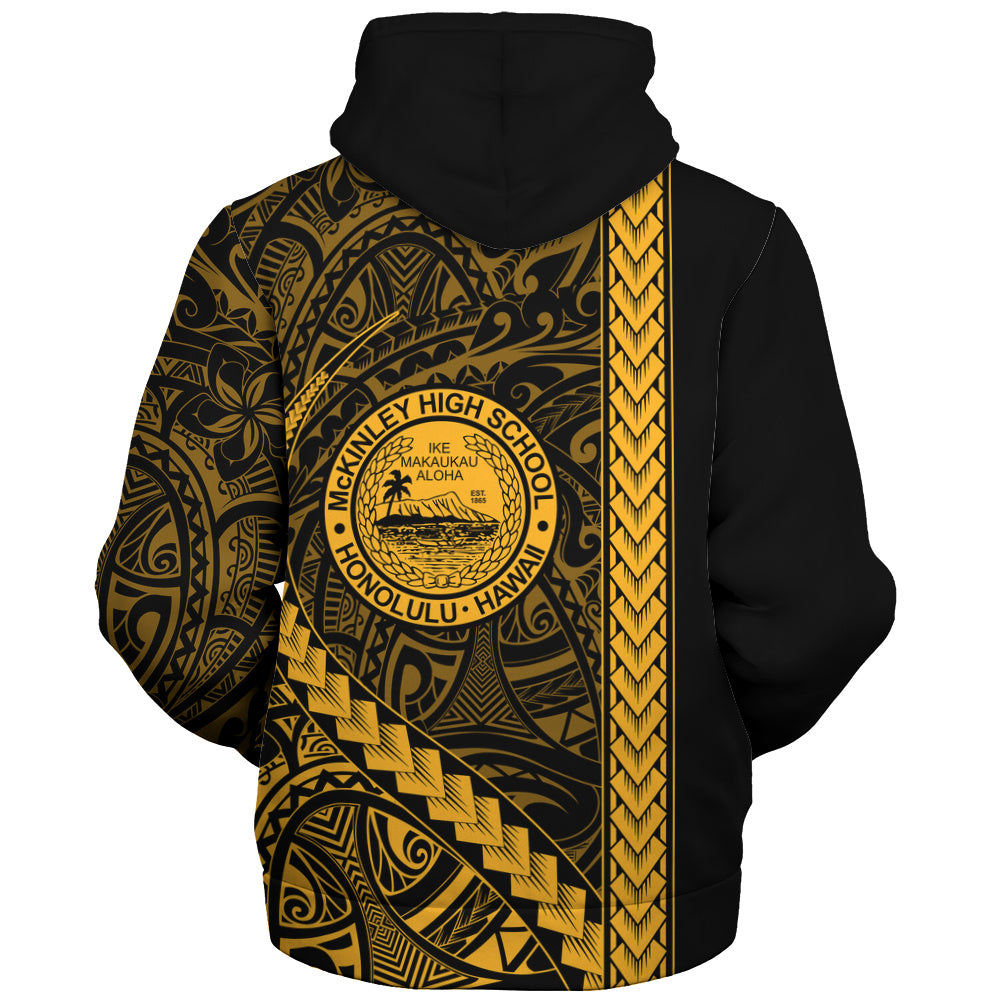 President William McKinley High School Sherpa Hoodie Tribal Polynesian Pride Style
