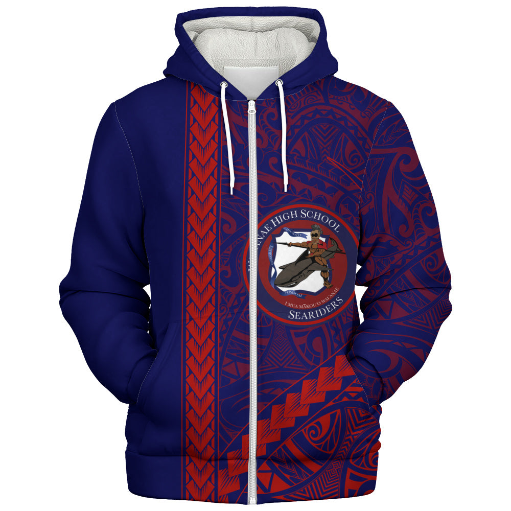 Waianae High School Sherpa Hoodie Tribal Polynesian Pride Style