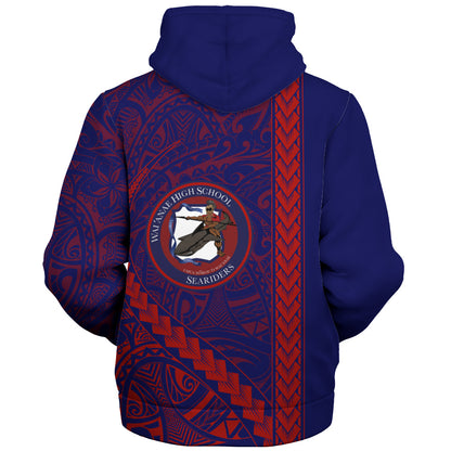 Waianae High School Sherpa Hoodie Tribal Polynesian Pride Style