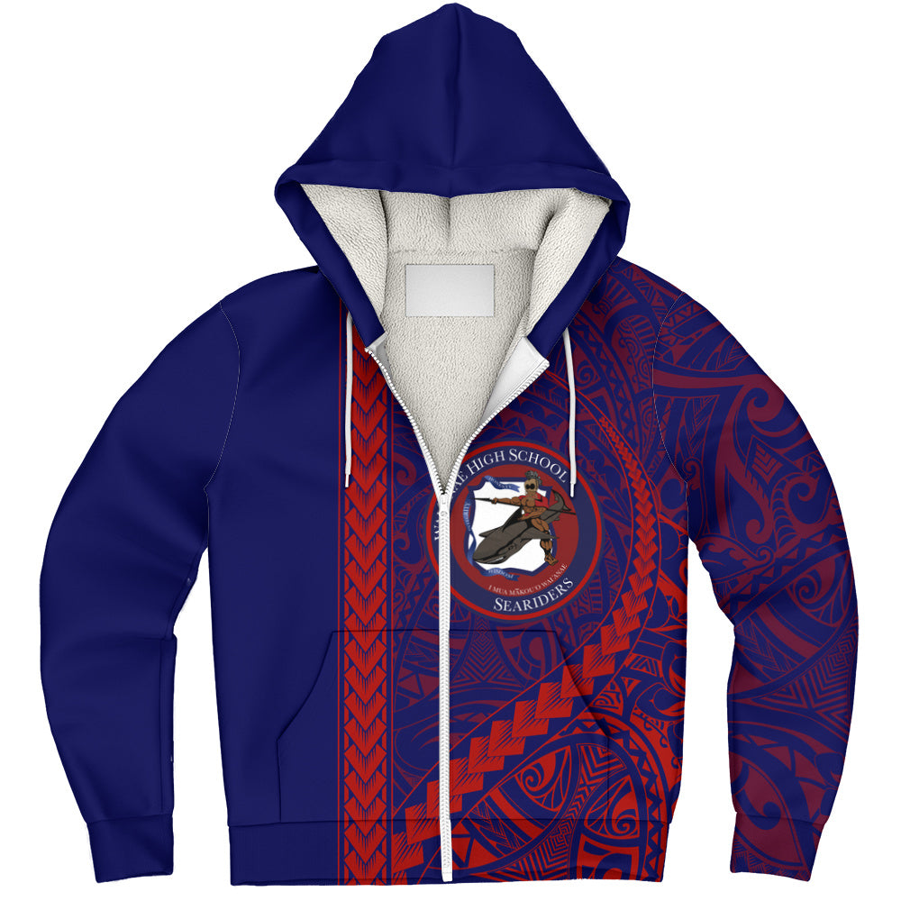 Waianae High School Sherpa Hoodie Tribal Polynesian Pride Style