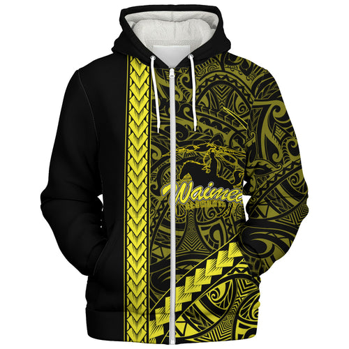 Waimea Elementary School Sherpa Hoodie Tribal Polynesian Pride Style