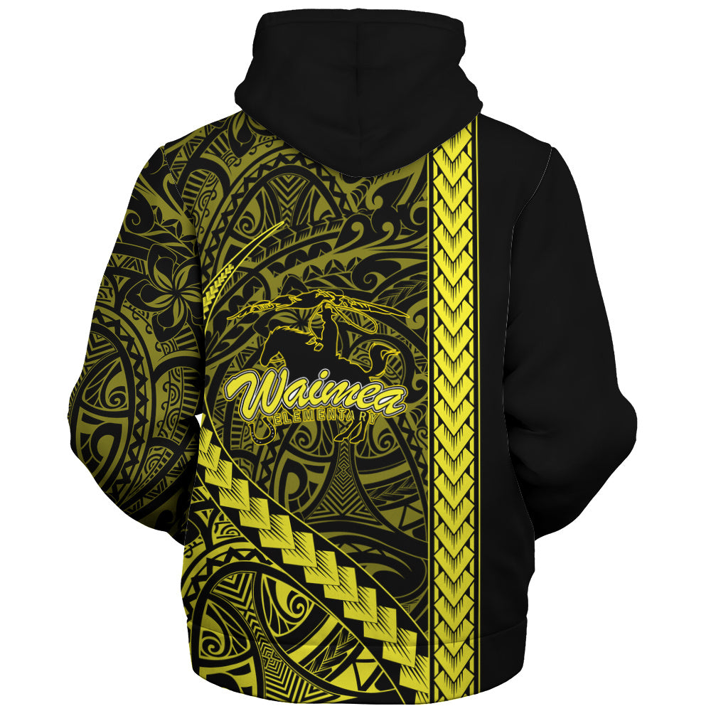 Waimea Elementary School Sherpa Hoodie Tribal Polynesian Pride Style