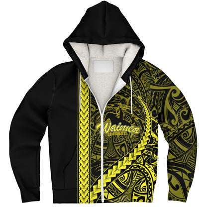 Waimea Elementary School Sherpa Hoodie Tribal Polynesian Pride Style