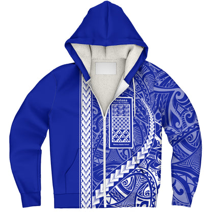 Waimea Middle Public Conversion Charter School Sherpa Hoodie Tribal Polynesian Pride Style