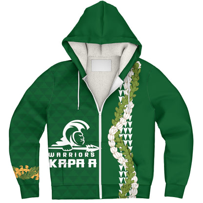 Kapaa High School Sherpa Hoodie Puakenikeni Maile Flower Lei