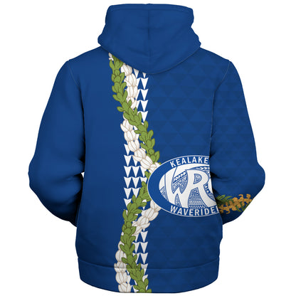 Kealakehe High School Sherpa Hoodie Puakenikeni Maile Flower Lei