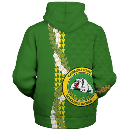 Kaimuki High School Sherpa Hoodie Puakenikeni Maile Flower Lei