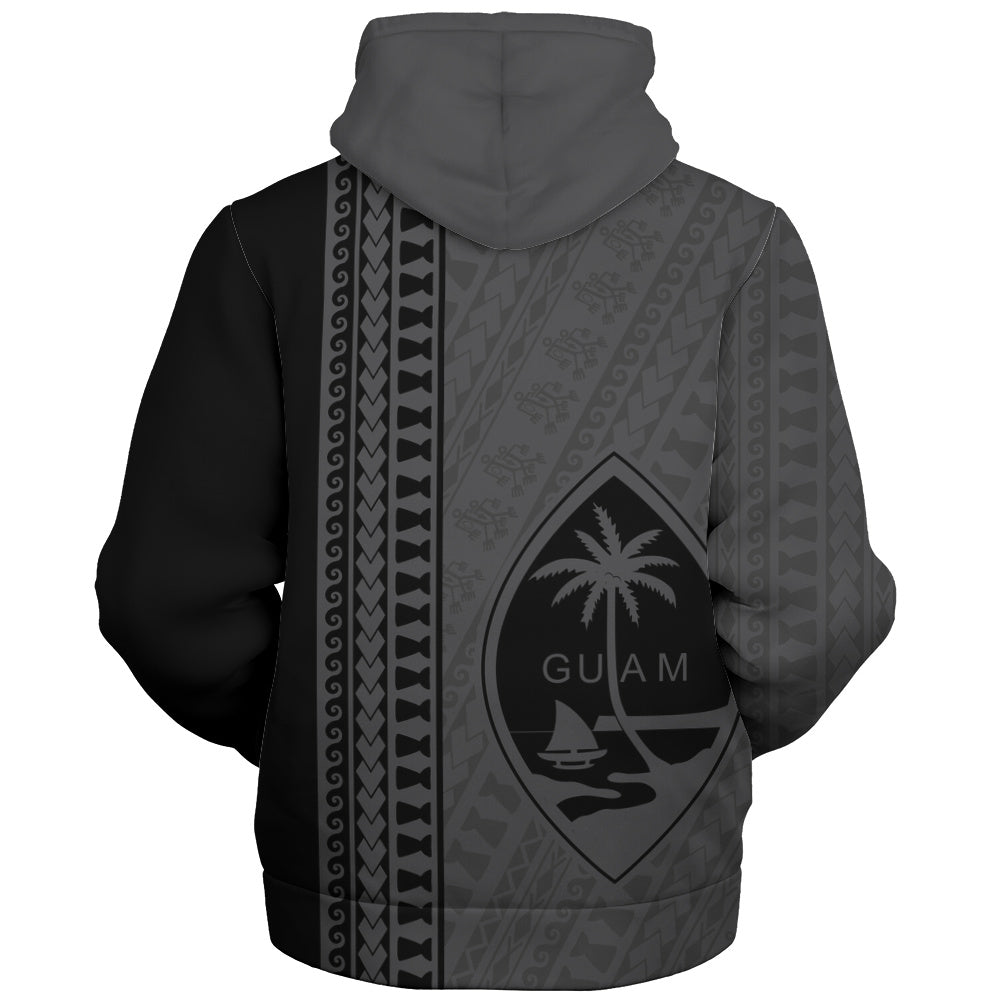 Guam Sherpa Hoodie Island Crest Chamorro Tribal Heritage