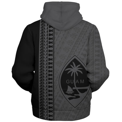 Guam Sherpa Hoodie Island Crest Chamorro Tribal Heritage