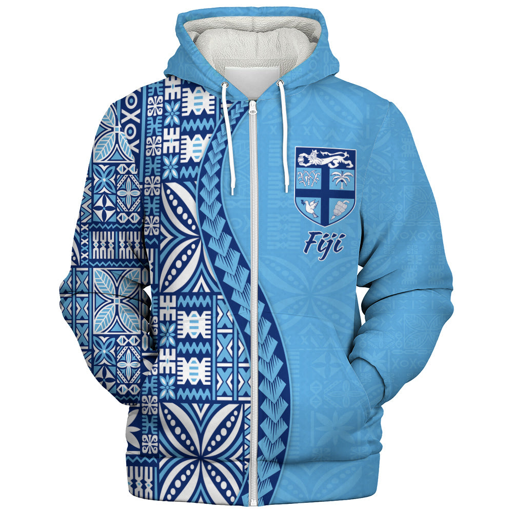 Fiji Sherpa Hoodie Island Crest Traditional Fijian Tribal Heritage