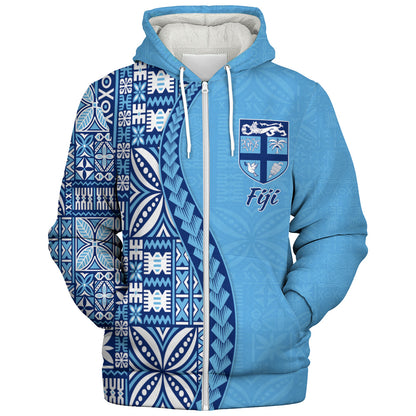 Fiji Sherpa Hoodie Island Crest Traditional Fijian Tribal Heritage
