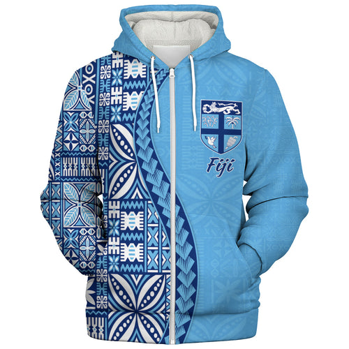 Fiji Sherpa Hoodie Island Crest Traditional Fijian Tribal Heritage