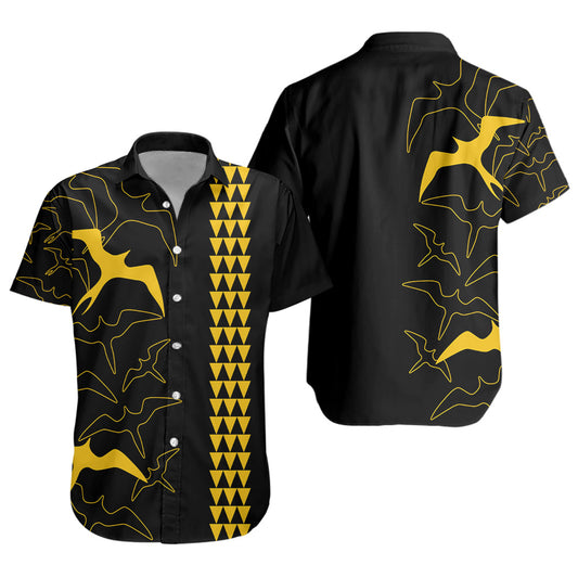Hawaii Short Sleeve Shirt Iwa Bird Flight Style