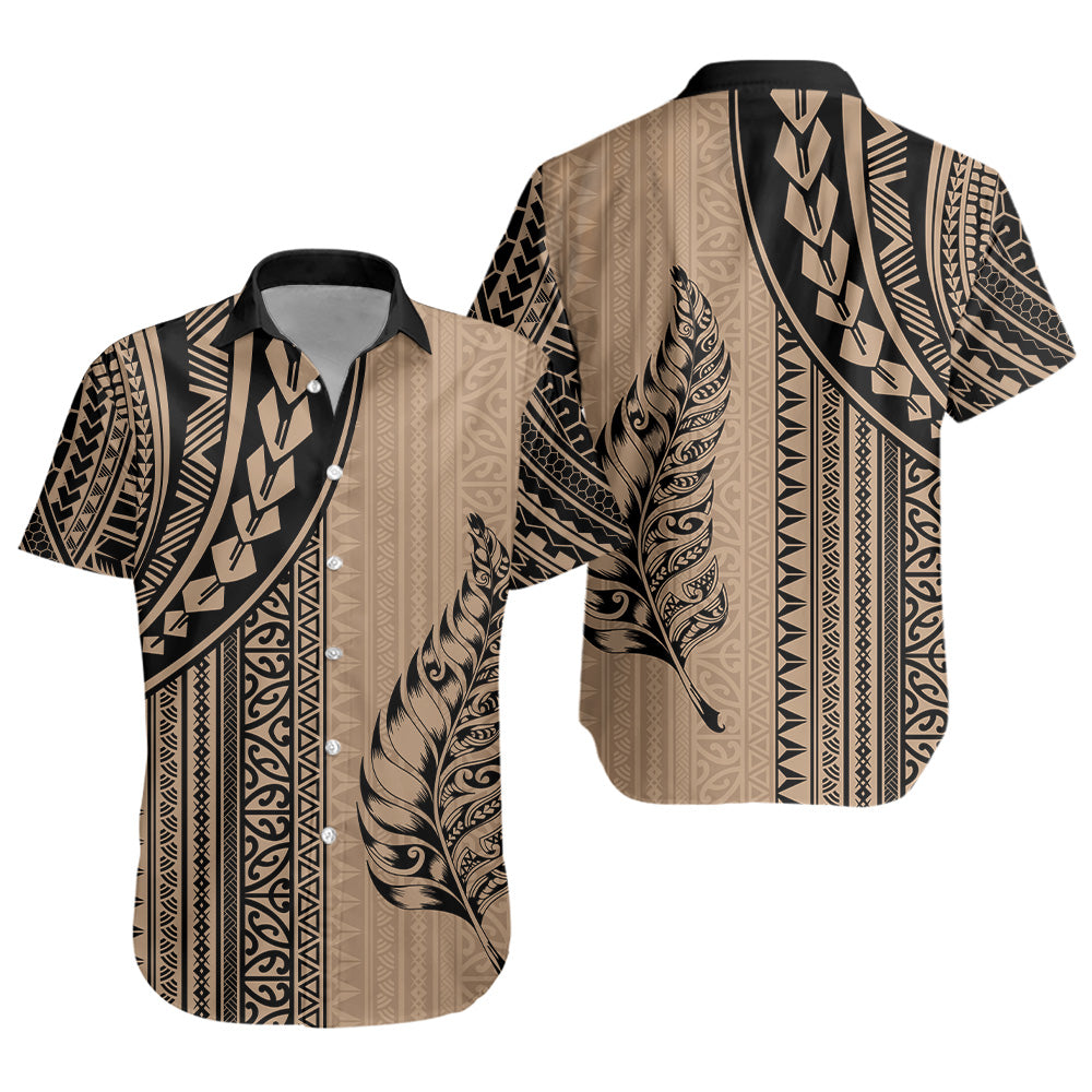 New Zealand Short Sleeve Shirt Polynesian Tattoo
