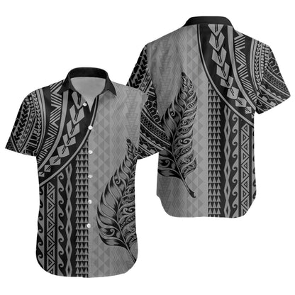 New Zealand Short Sleeve Shirt Polynesian Tattoo