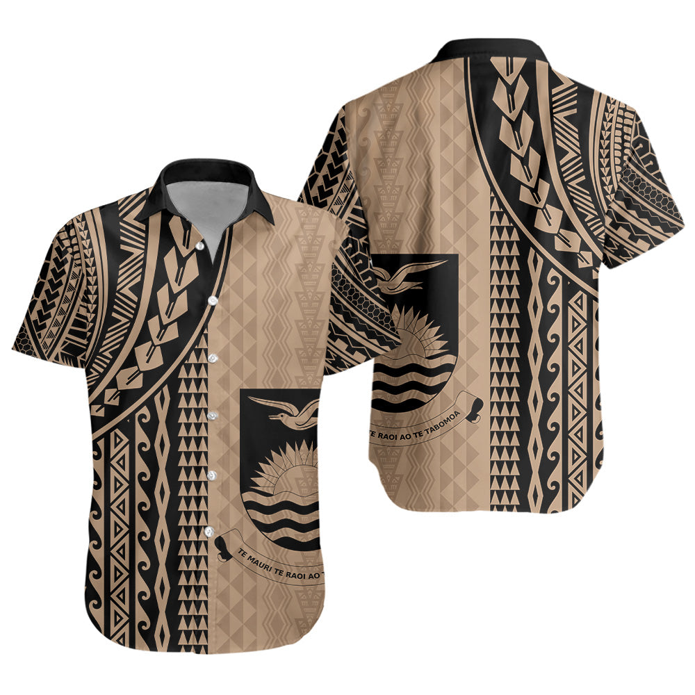 Kiribati Short Sleeve Shirt Polynesian Tattoo