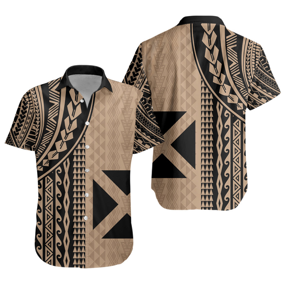 Wallis And Futuna Short Sleeve Shirt Polynesian Tattoo