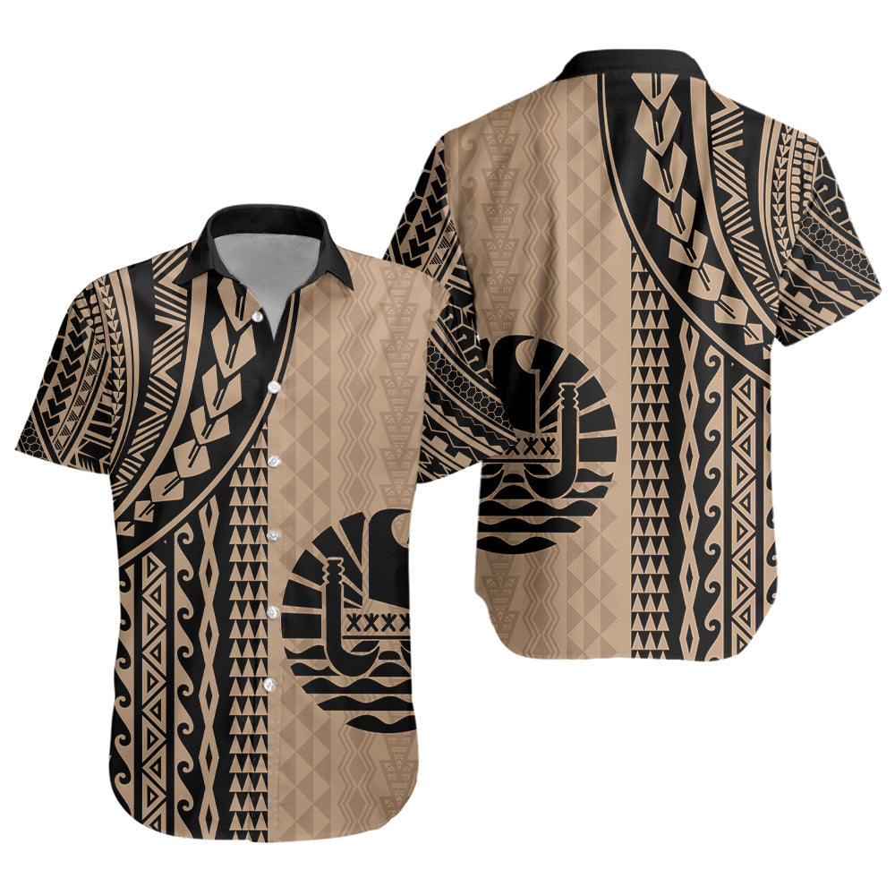 Tahiti Short Sleeve Shirt Polynesian Tattoo