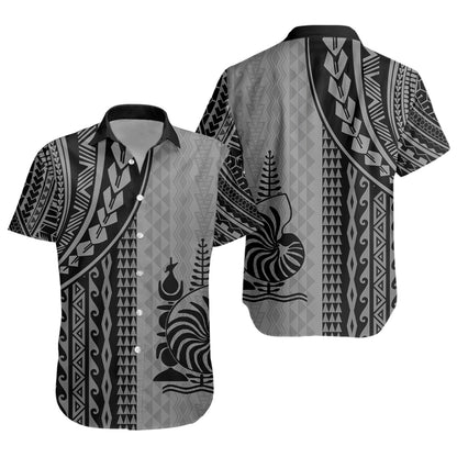 New Caledonia Short Sleeve Shirt Polynesian Tattoo
