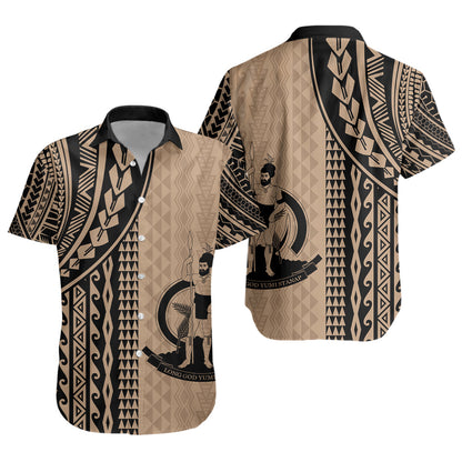 Vanuatu Short Sleeve Shirt Polynesian Tattoo