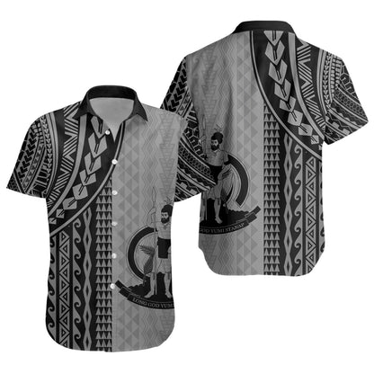 Vanuatu Short Sleeve Shirt Polynesian Tattoo