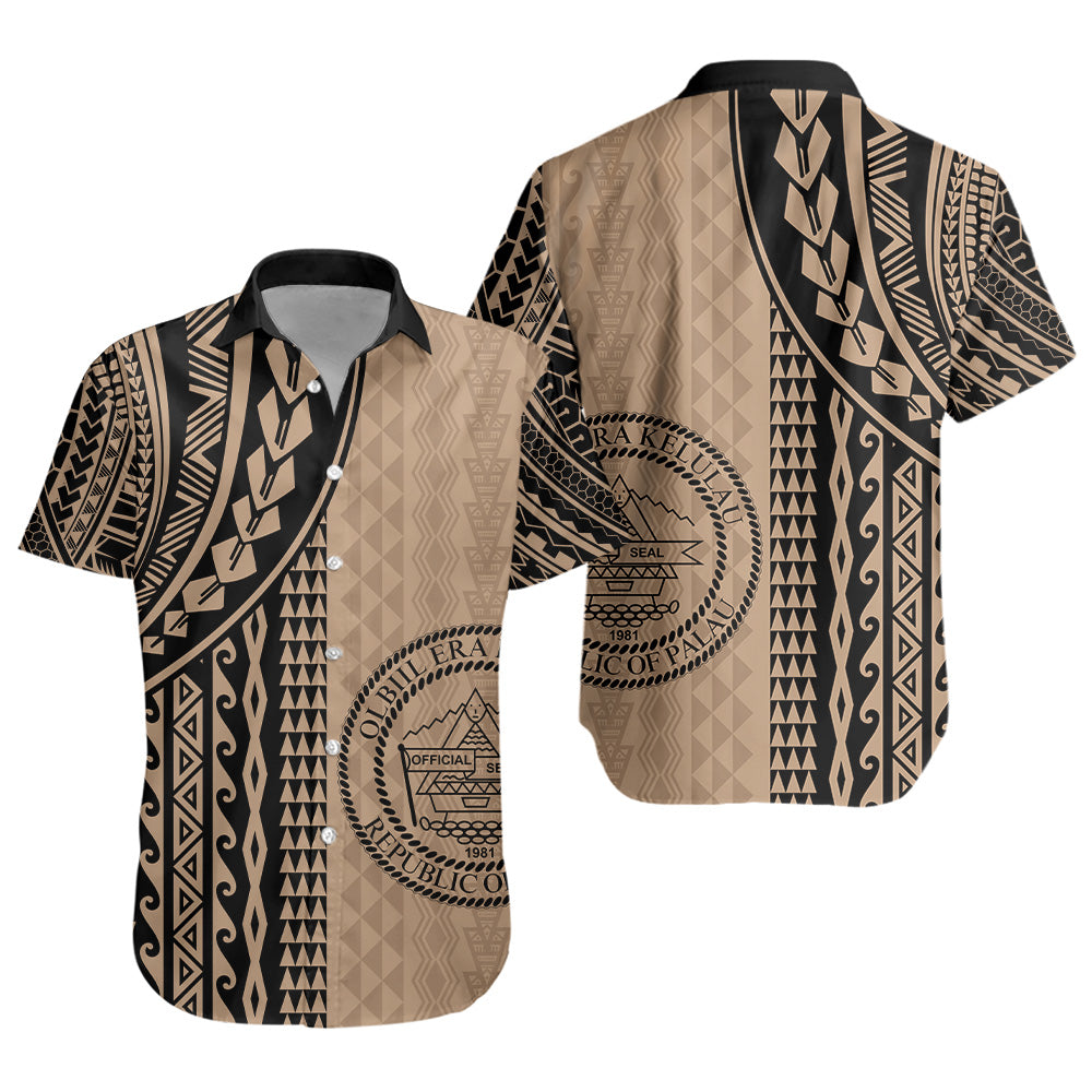 Palau Short Sleeve Shirt Polynesian Tattoo