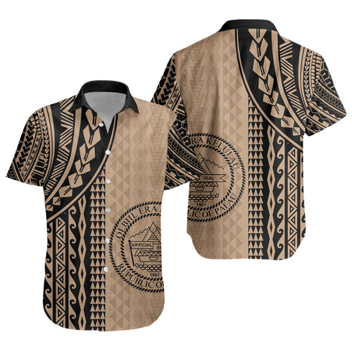 Palau Short Sleeve Shirt Polynesian Tattoo