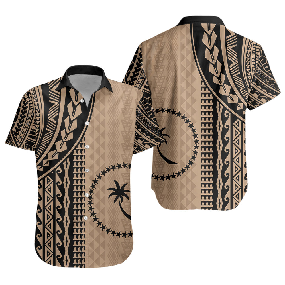 Chuuk State Short Sleeve Shirt Polynesian Tattoo