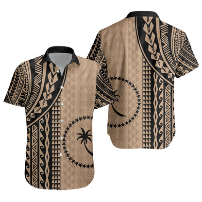 Chuuk State Short Sleeve Shirt Polynesian Tattoo