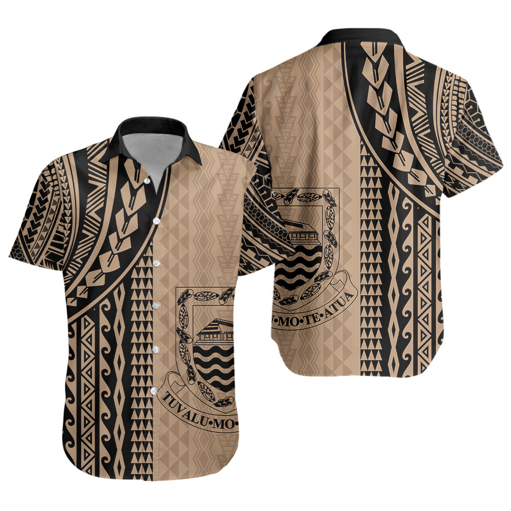 Tuvalu Short Sleeve Shirt Polynesian Tattoo