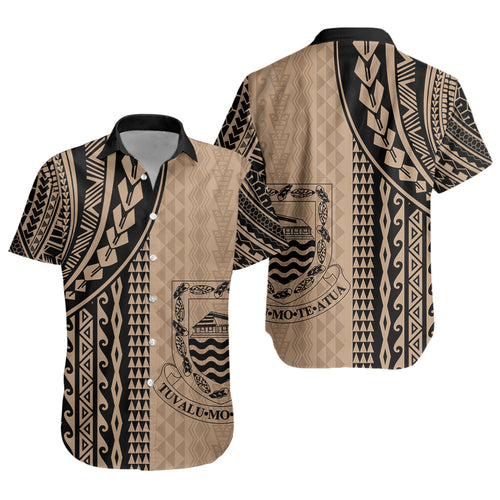 Tuvalu Short Sleeve Shirt Polynesian Tattoo