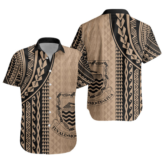 Tuvalu Short Sleeve Shirt Polynesian Tattoo