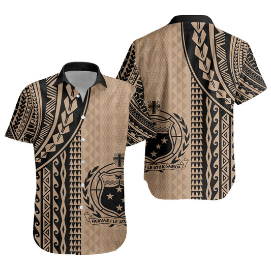 Samoa Short Sleeve Shirt Polynesian Tattoo