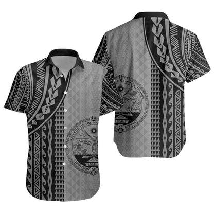 Marshall Islands Short Sleeve Shirt Polynesian Tattoo