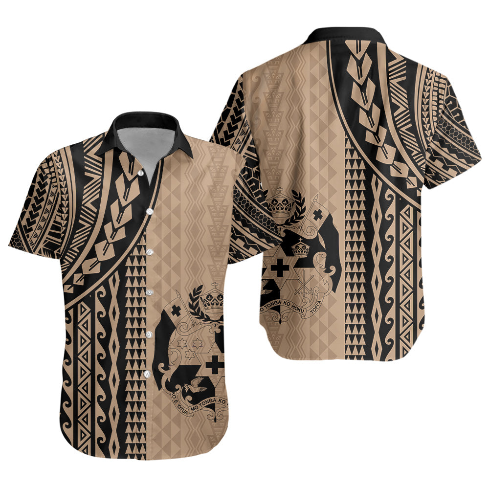 Tonga Short Sleeve Shirt Polynesian Tattoo