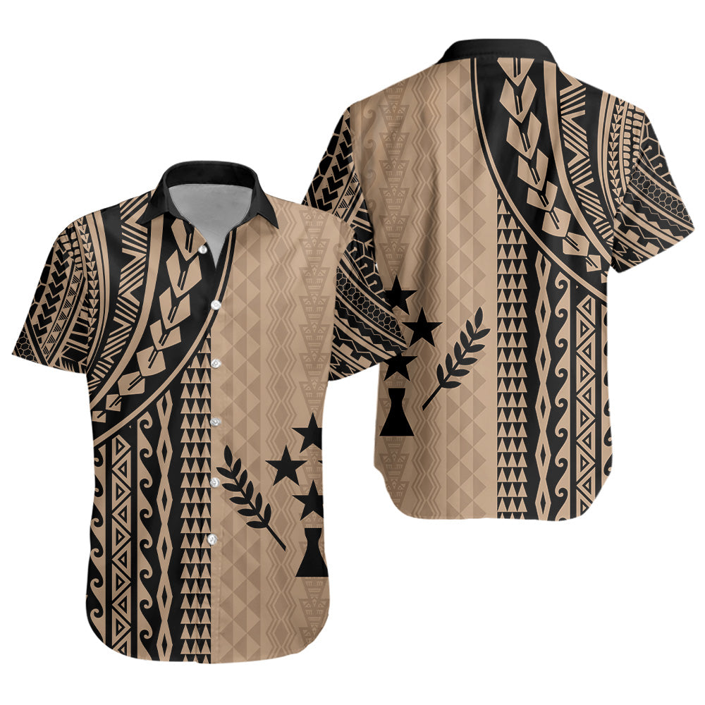 Kosrae Short Sleeve Shirt Polynesian Tattoo