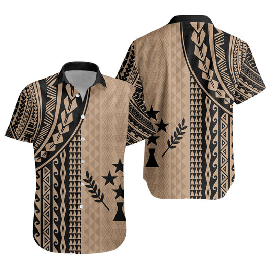 Kosrae Short Sleeve Shirt Polynesian Tattoo
