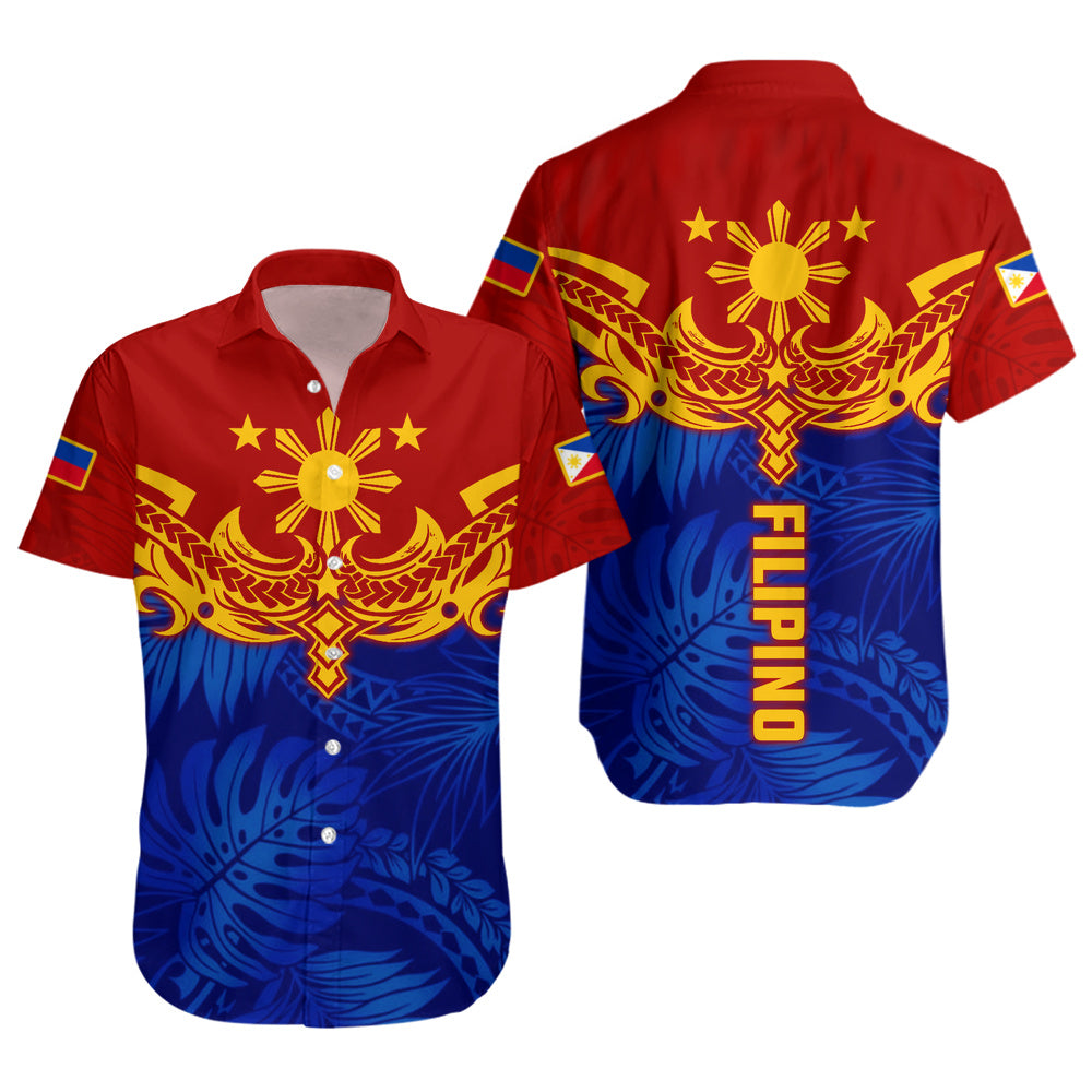 Philippines Filipinos Short Sleeve Shirt Tropical Polynesian Philippines