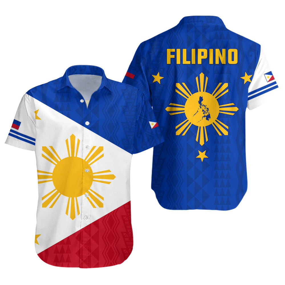 Philippines Filipinos Short Sleeve Shirt Island Pride Style