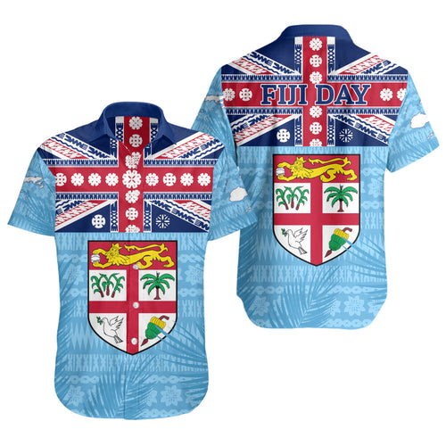 Fiji Short Sleeve Shirt Fiji Day Island Crest Pride