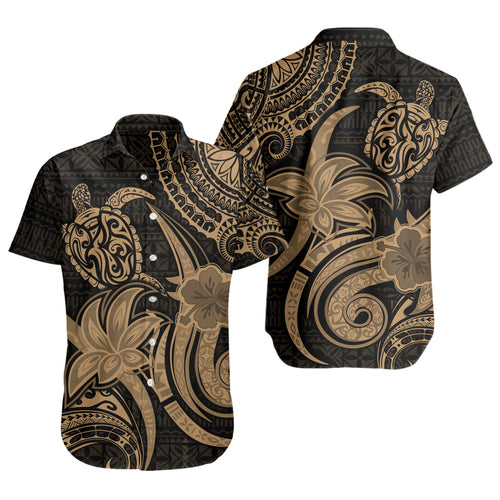 Hawaii Short Sleeve Shirt Honu Turtle Hibiscus Tribal Legacy