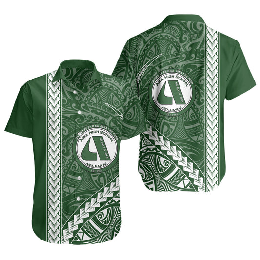 ʻAiea High School Short Sleeve Shirt Tribal Polynesian Pride Style