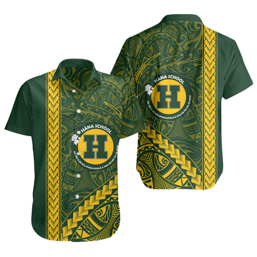Hana High and Elementary School Short Sleeve Shirt Tribal Polynesian Pride Style